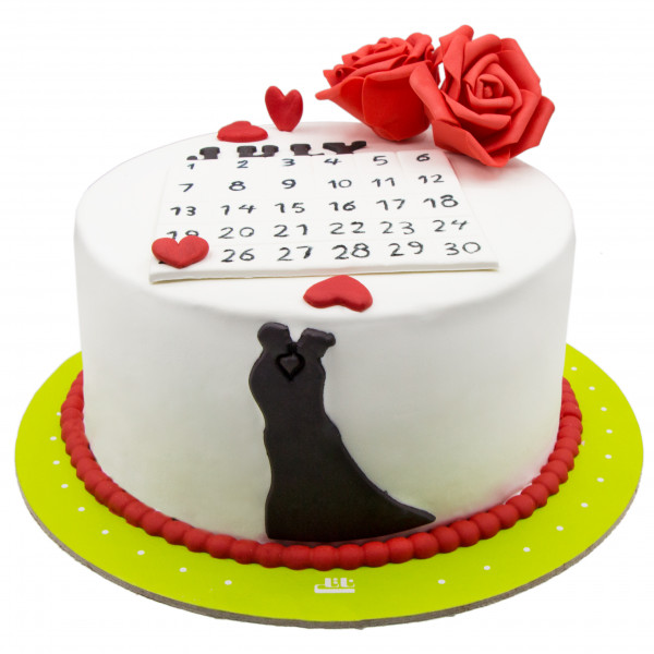 کیک تقویم عشق