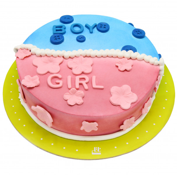 کیک نوزاد دختر و پسر