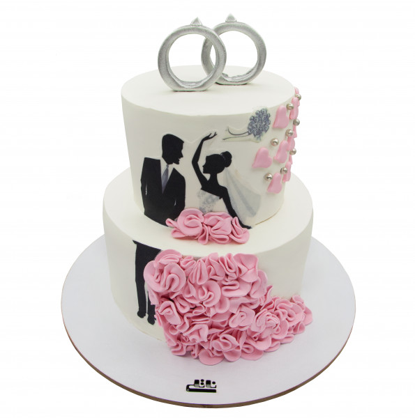 کیک عروسی عروس و داماد