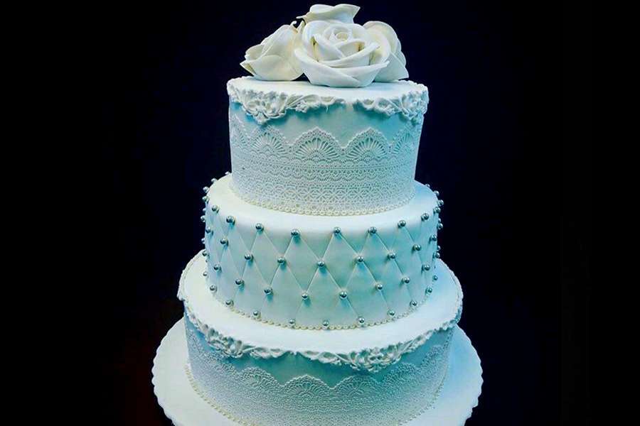 کیک عروسی دریا رز