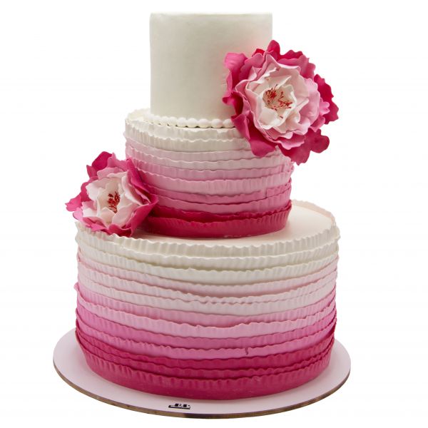 کیک عروسی گل کاملیا