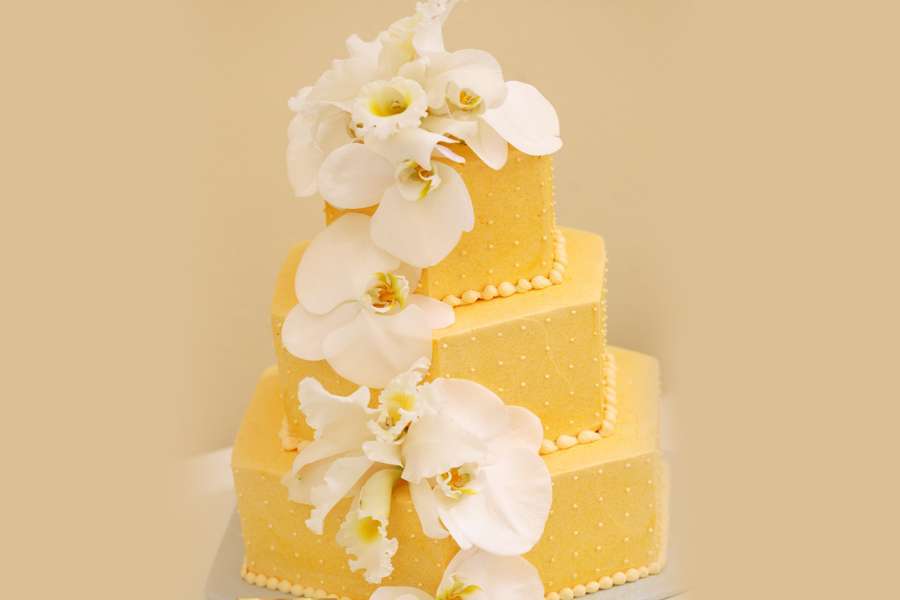 کیک عروسی ارکیده