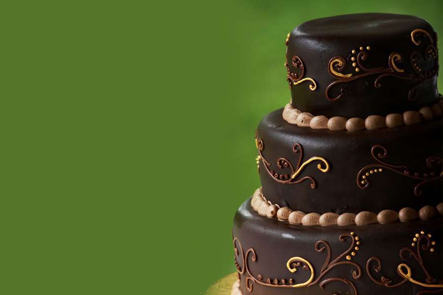 کیک عروسی شکلاتی نگار
