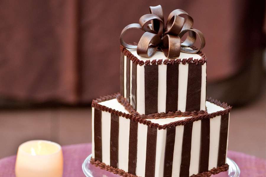 کیک عروسی شکلات
