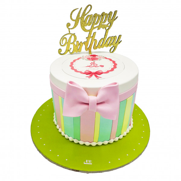 کیک تولد دخترانه پاپیون 1