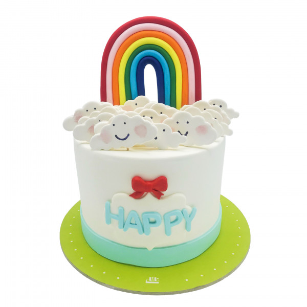 کیک تولد دخترانه رنگین کمان 3