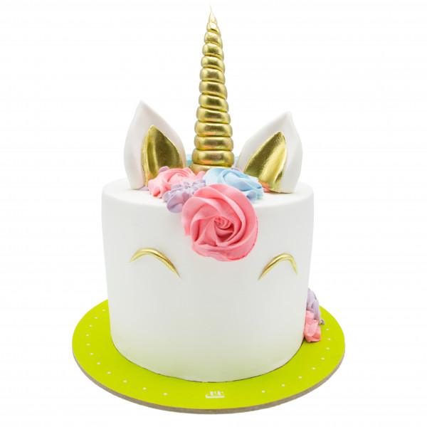 کیک تولد اسب تک شاخ رنگی