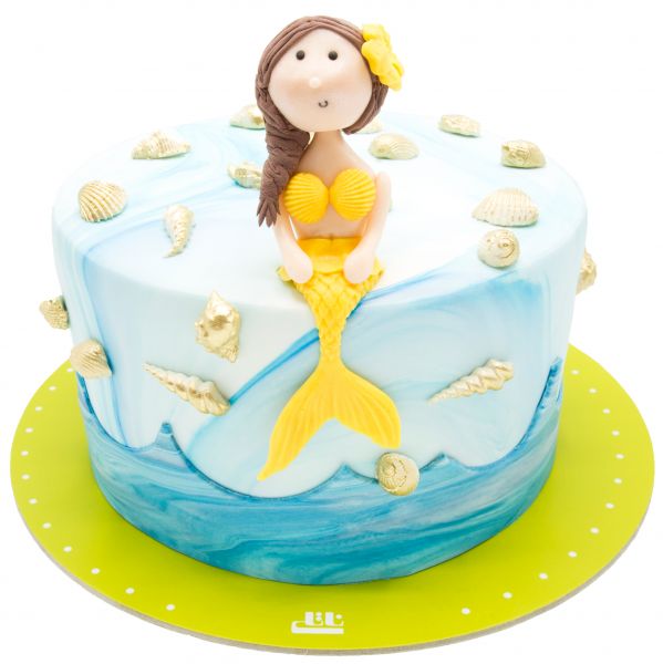 کیک تولد دخترانه پری دریایی