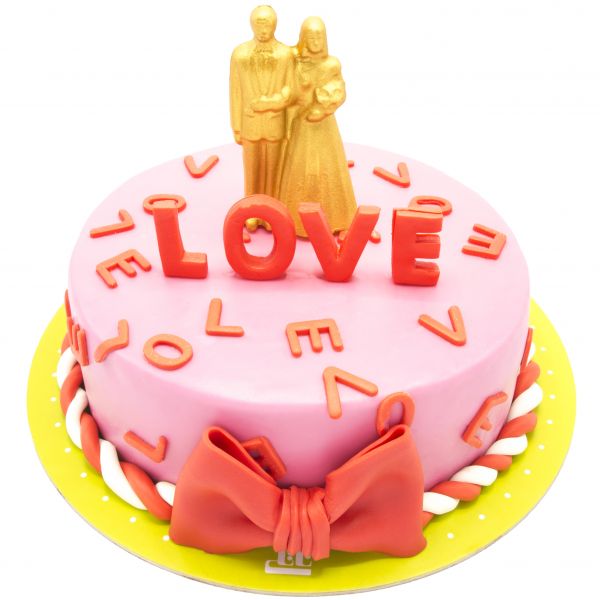 کیک تولد دخترانه لاو