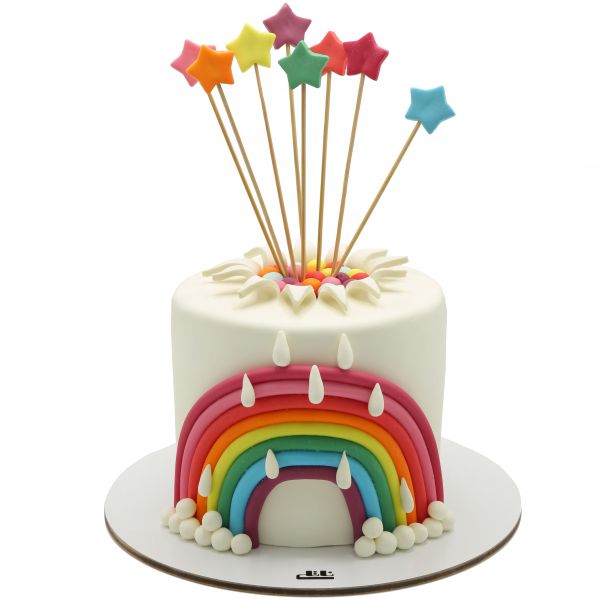 کیک تولد دخترانه رنگین کمان 6