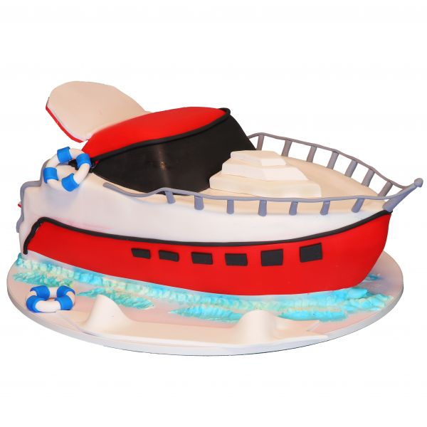 کیک قایق مسافرتی