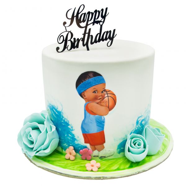 کیک بسکتبالیست کوچک