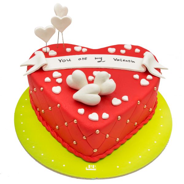 کیک قلب ولنتاین