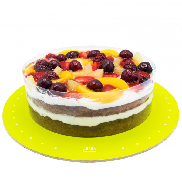 کیک ساده میوه ای لاکچری