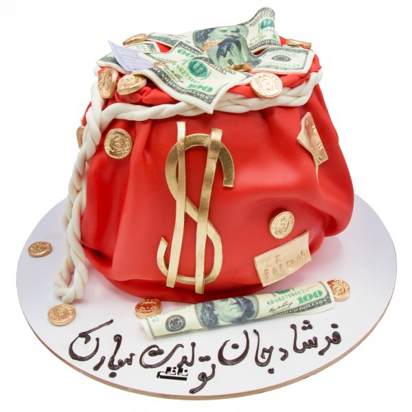 کیک کیسه دلار