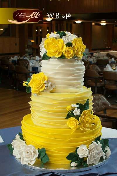 کیک عروسی زرین گل