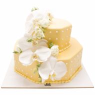 کیک عروسی گل ماگنولیا