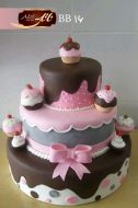 کیک تولد دخترانه قصر شیرینی