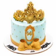 کیک تولد دخترانه تاج سلطنتی