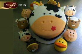 کیک تولد مزرعه حیوانات اهلی