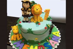 کیک تولد حیوانات جنگل 1