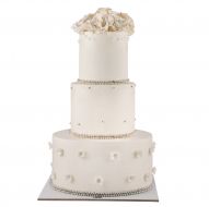 کیک عروسی رز گل 3